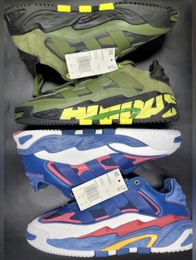 Adidas Niteball Sneakers Bundle Lot Of 2 Sz 7-7.5 Men New